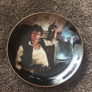 ♥️♥️Star Wars Vintage Han Solo Plate With Certificate♥️♥️